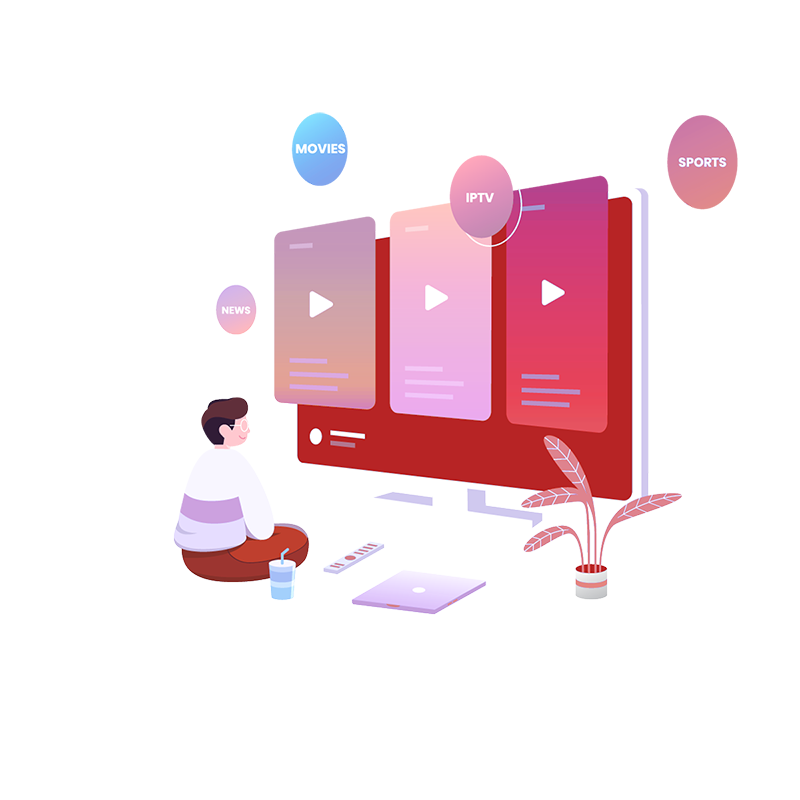 IPTV live channels being restreamed on a mobile device